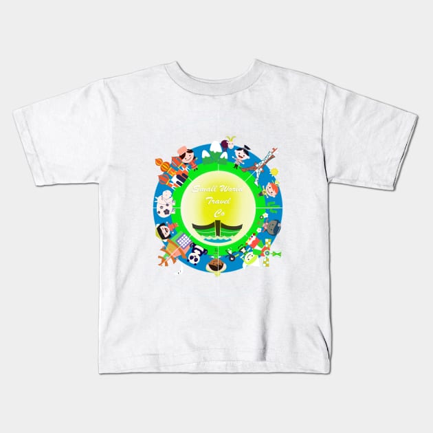 Small World Travel Company! Kids T-Shirt by Marvellous Art